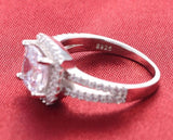 3.12c Engagement Ring Wedding Eternity Band Womens Simulated Diamond 925 Sterling Silver CZ