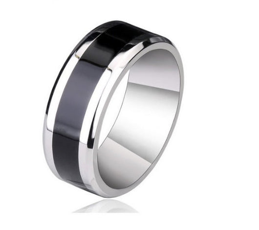 925 Sterling Silver Simple For Men With Black Square Ring | Sterling silver  rings simple, Silver rings, Rings for men
