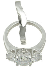 2.6 Round Cut Wedding Ring Set Engagement Diamond Simulated CZ 925 Sterling Silver Platinum ep