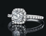 2.46c Round Cut Wedding Ring Engagement Diamond Simulated CZ 925 Sterling Silver