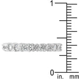 3.9c Engagement Ring Eternity Wedding Band Womens Simulated Diamond 925 Sterling Silver CZ