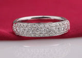 2.7c Engagement Ring Eternity Wedding Band Womens Simulated Diamond 925 Sterling Silver