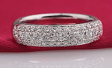2.7c Engagement Ring Eternity Wedding Band Womens Simulated Diamond 925 Sterling Silver